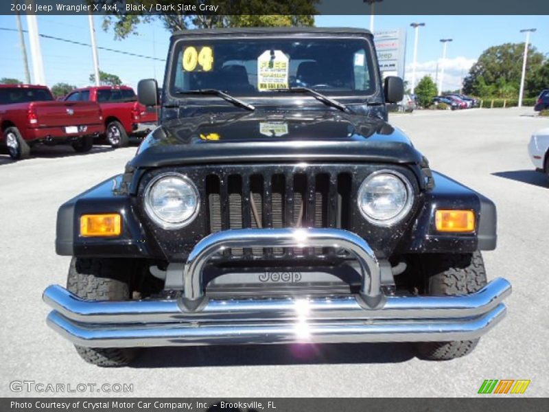 Black / Dark Slate Gray 2004 Jeep Wrangler X 4x4