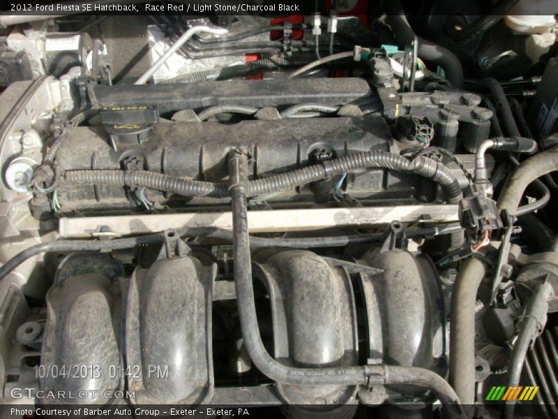Race Red / Light Stone/Charcoal Black 2012 Ford Fiesta SE Hatchback