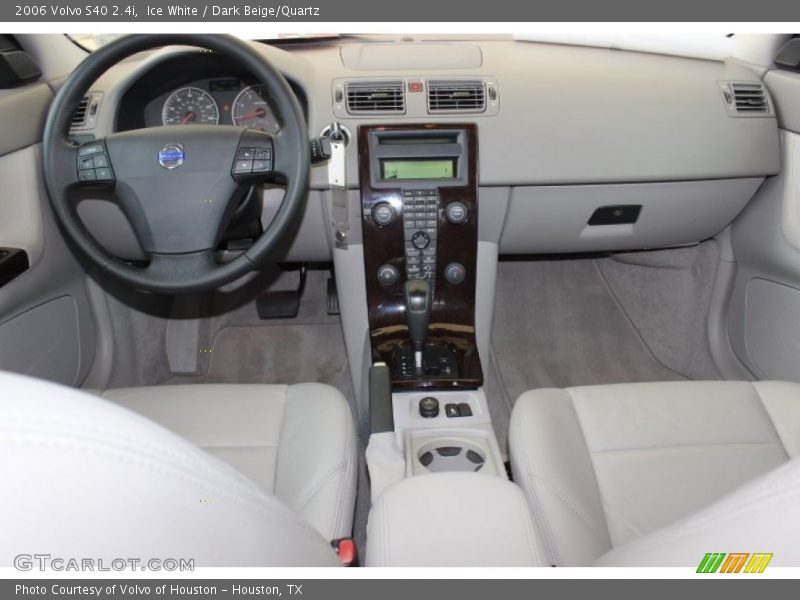 Ice White / Dark Beige/Quartz 2006 Volvo S40 2.4i