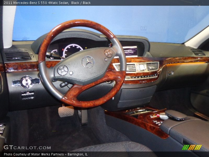 Black / Black 2011 Mercedes-Benz S 550 4Matic Sedan