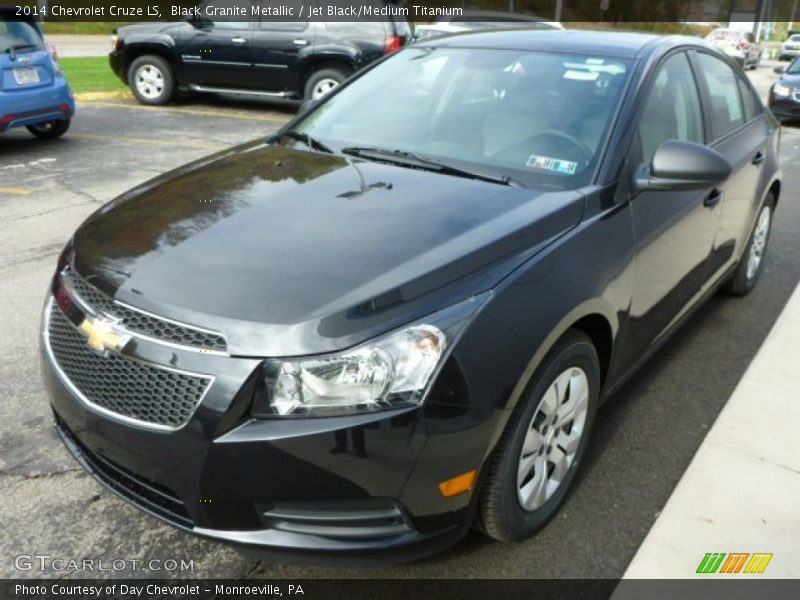 Black Granite Metallic / Jet Black/Medium Titanium 2014 Chevrolet Cruze LS