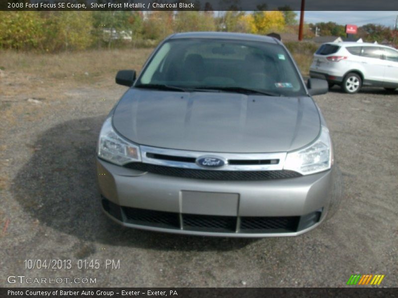 Silver Frost Metallic / Charcoal Black 2008 Ford Focus SE Coupe