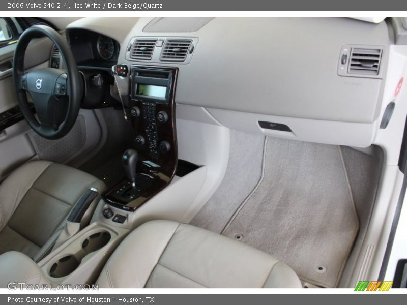 Ice White / Dark Beige/Quartz 2006 Volvo S40 2.4i