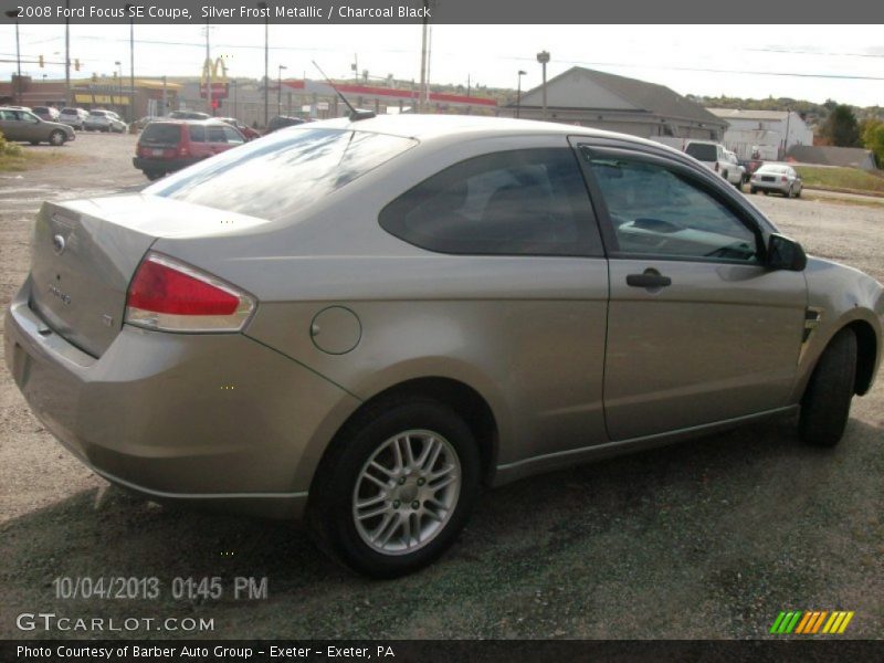 Silver Frost Metallic / Charcoal Black 2008 Ford Focus SE Coupe