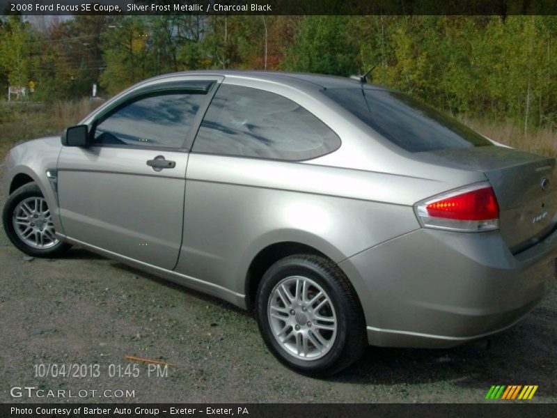 Silver Frost Metallic / Charcoal Black 2008 Ford Focus SE Coupe