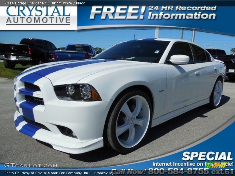 Bright White / Black 2014 Dodge Charger R/T