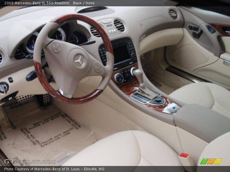Black / Stone 2009 Mercedes-Benz SL 550 Roadster