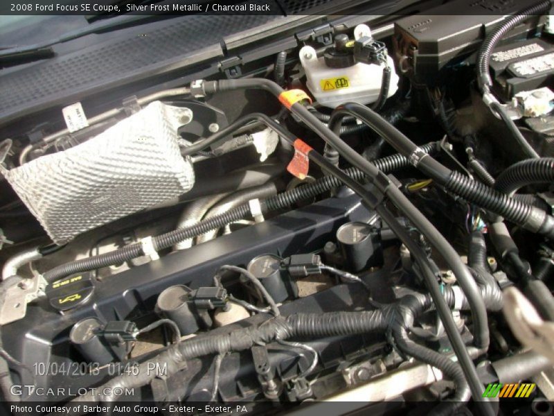 Silver Frost Metallic / Charcoal Black 2008 Ford Focus SE Coupe