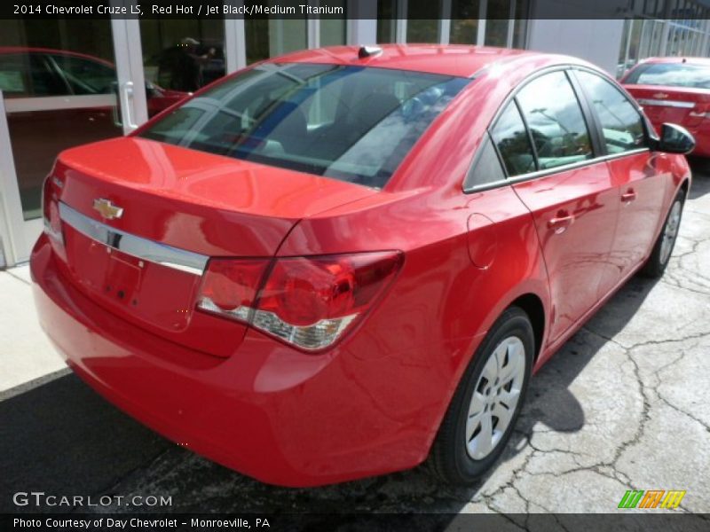 Red Hot / Jet Black/Medium Titanium 2014 Chevrolet Cruze LS