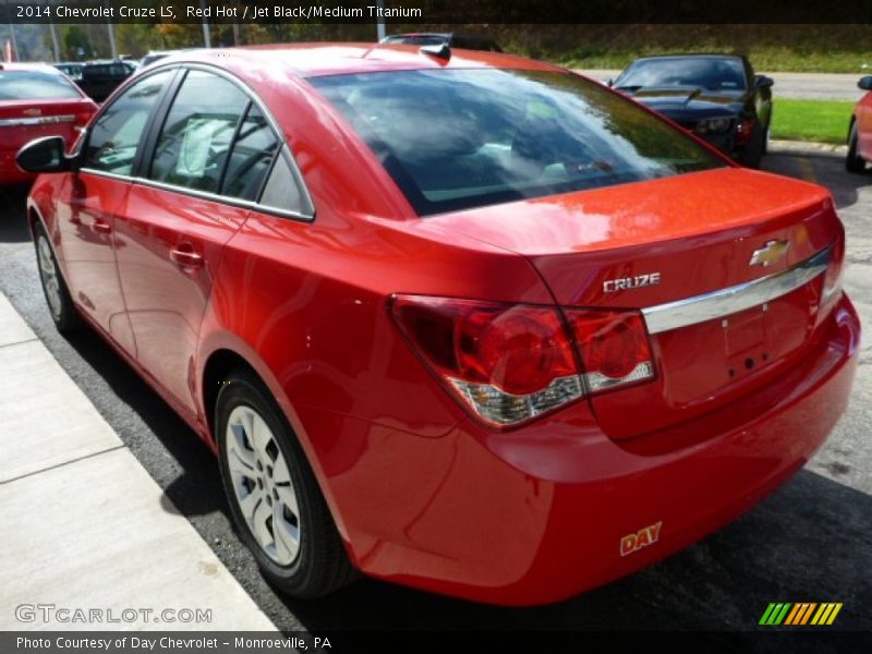 Red Hot / Jet Black/Medium Titanium 2014 Chevrolet Cruze LS