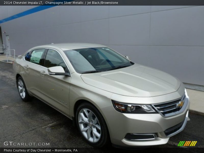 Champagne Silver Metallic / Jet Black/Brownstone 2014 Chevrolet Impala LT