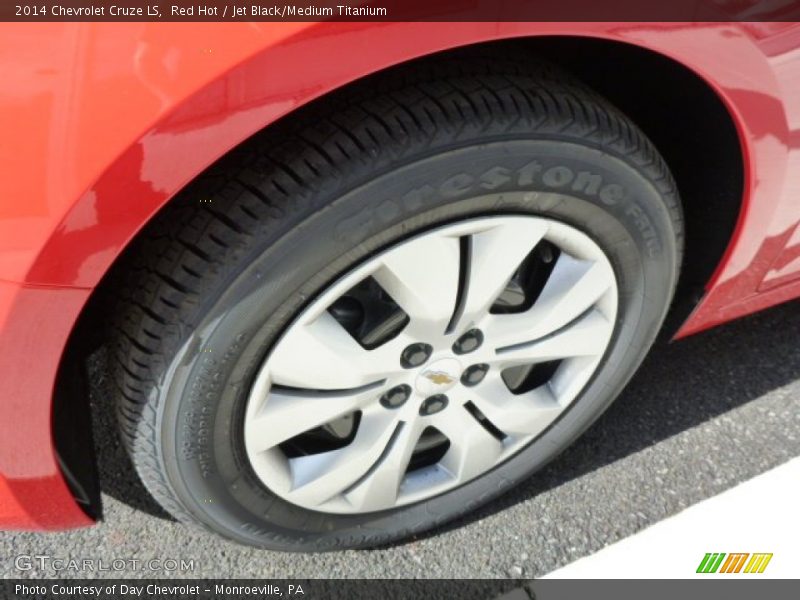 Red Hot / Jet Black/Medium Titanium 2014 Chevrolet Cruze LS