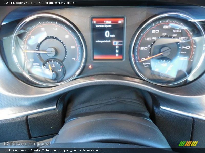 Bright White / Black 2014 Dodge Charger R/T