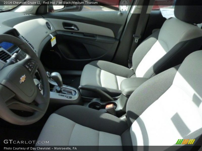Red Hot / Jet Black/Medium Titanium 2014 Chevrolet Cruze LS