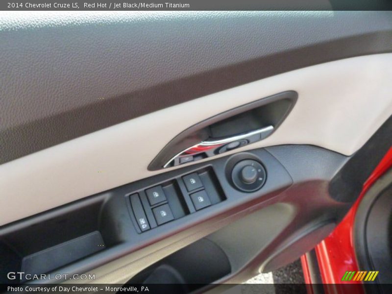Red Hot / Jet Black/Medium Titanium 2014 Chevrolet Cruze LS