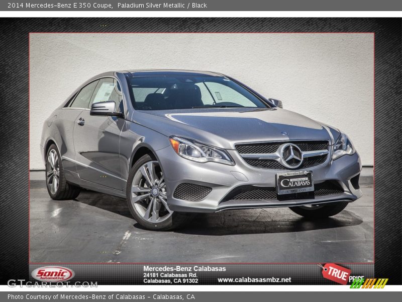 Paladium Silver Metallic / Black 2014 Mercedes-Benz E 350 Coupe