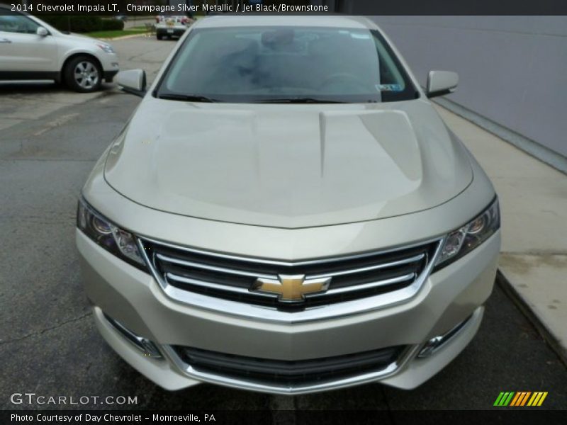 Champagne Silver Metallic / Jet Black/Brownstone 2014 Chevrolet Impala LT