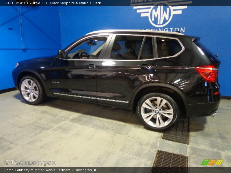 Black Sapphire Metallic / Black 2011 BMW X3 xDrive 35i