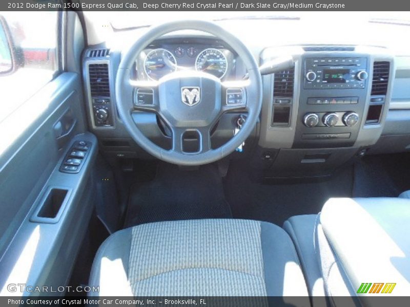 Deep Cherry Red Crystal Pearl / Dark Slate Gray/Medium Graystone 2012 Dodge Ram 1500 Express Quad Cab