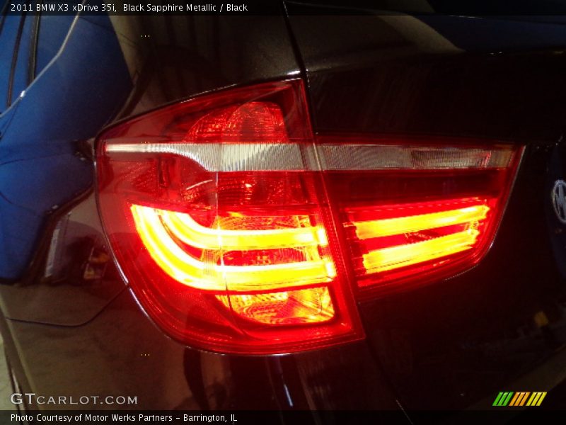 Black Sapphire Metallic / Black 2011 BMW X3 xDrive 35i