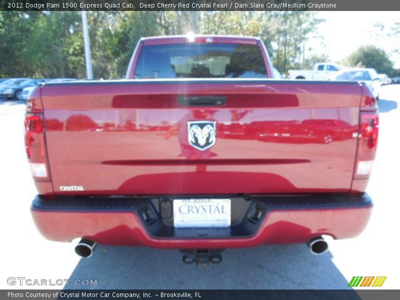 Deep Cherry Red Crystal Pearl / Dark Slate Gray/Medium Graystone 2012 Dodge Ram 1500 Express Quad Cab