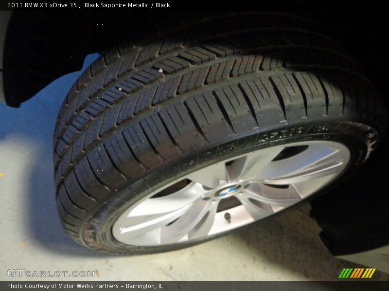 Black Sapphire Metallic / Black 2011 BMW X3 xDrive 35i