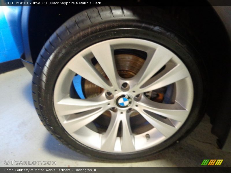 Black Sapphire Metallic / Black 2011 BMW X3 xDrive 35i