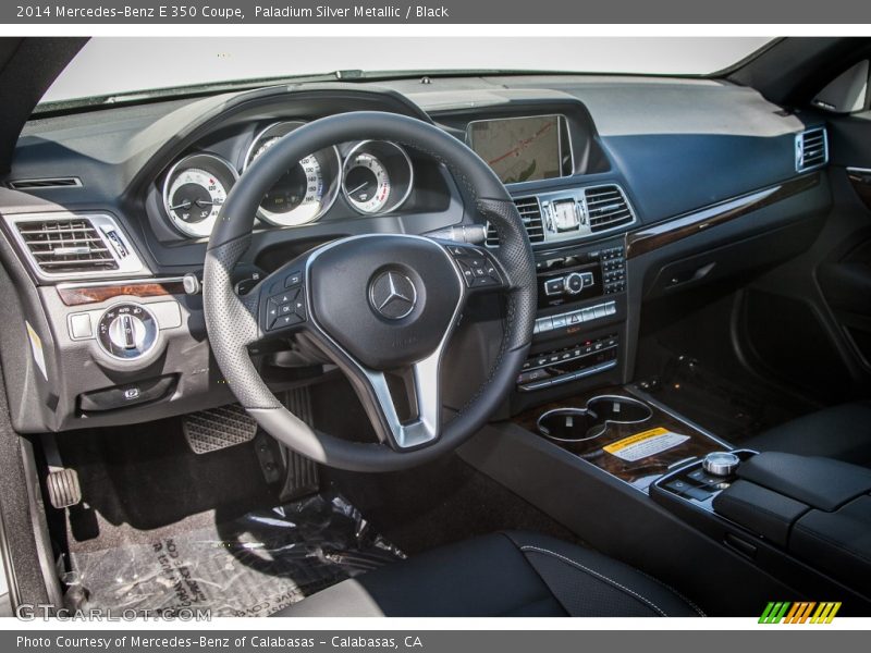 Paladium Silver Metallic / Black 2014 Mercedes-Benz E 350 Coupe