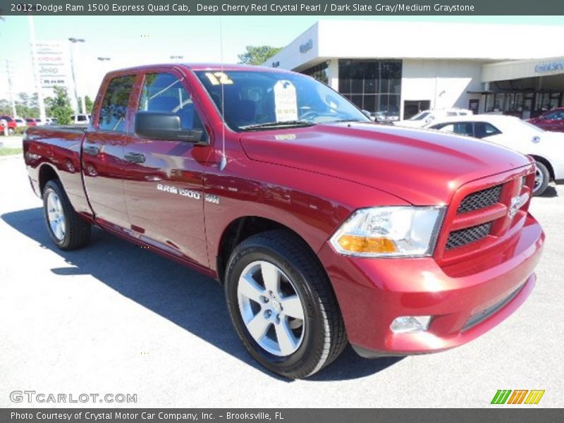 Deep Cherry Red Crystal Pearl / Dark Slate Gray/Medium Graystone 2012 Dodge Ram 1500 Express Quad Cab