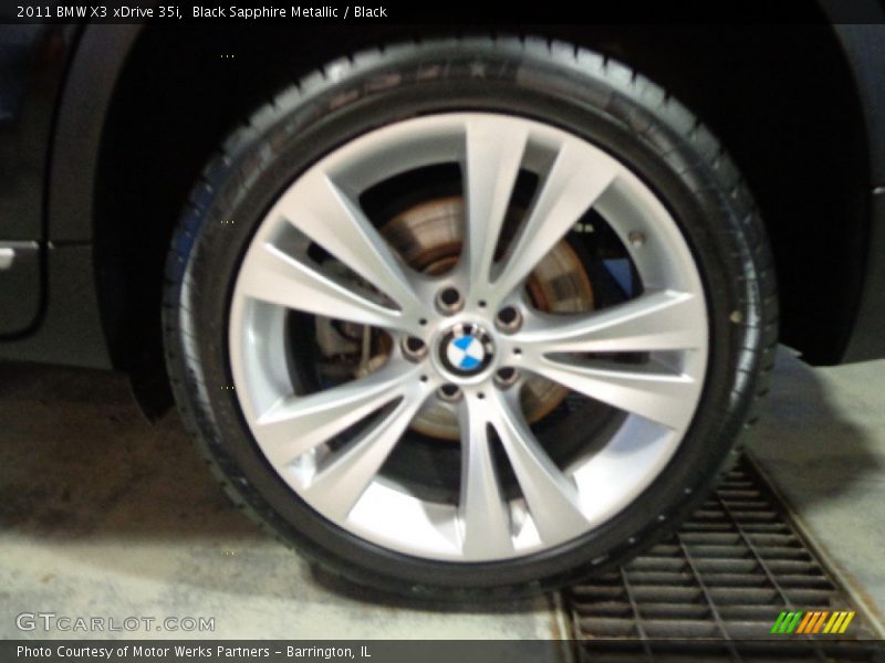 Black Sapphire Metallic / Black 2011 BMW X3 xDrive 35i