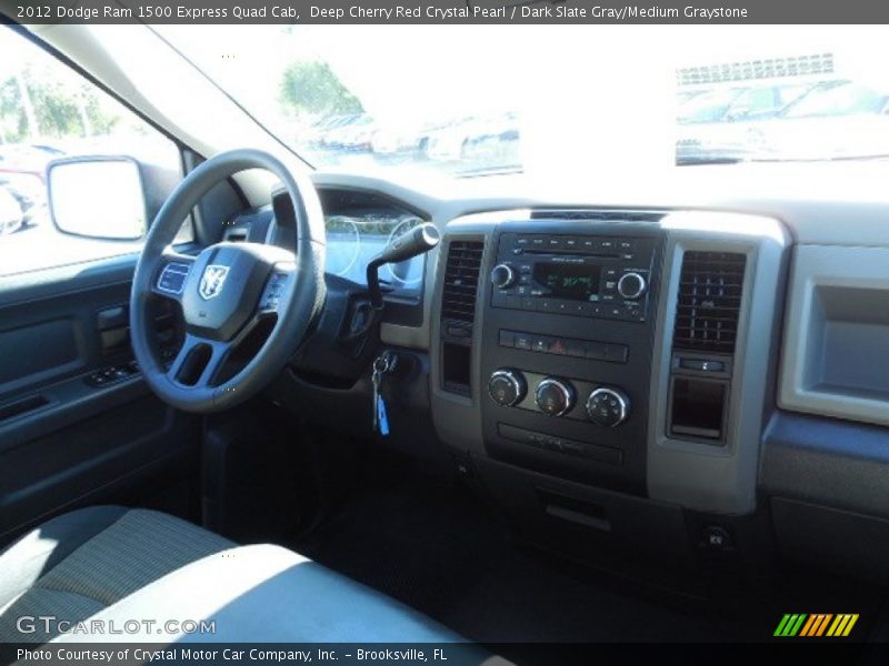 Deep Cherry Red Crystal Pearl / Dark Slate Gray/Medium Graystone 2012 Dodge Ram 1500 Express Quad Cab