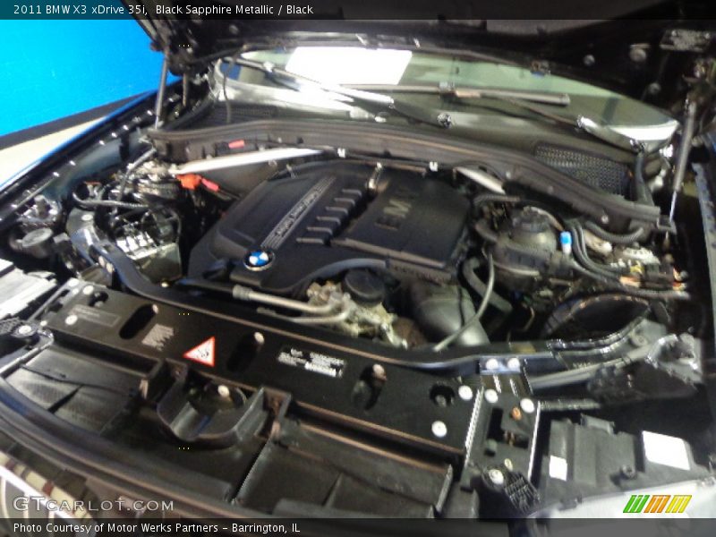 Black Sapphire Metallic / Black 2011 BMW X3 xDrive 35i
