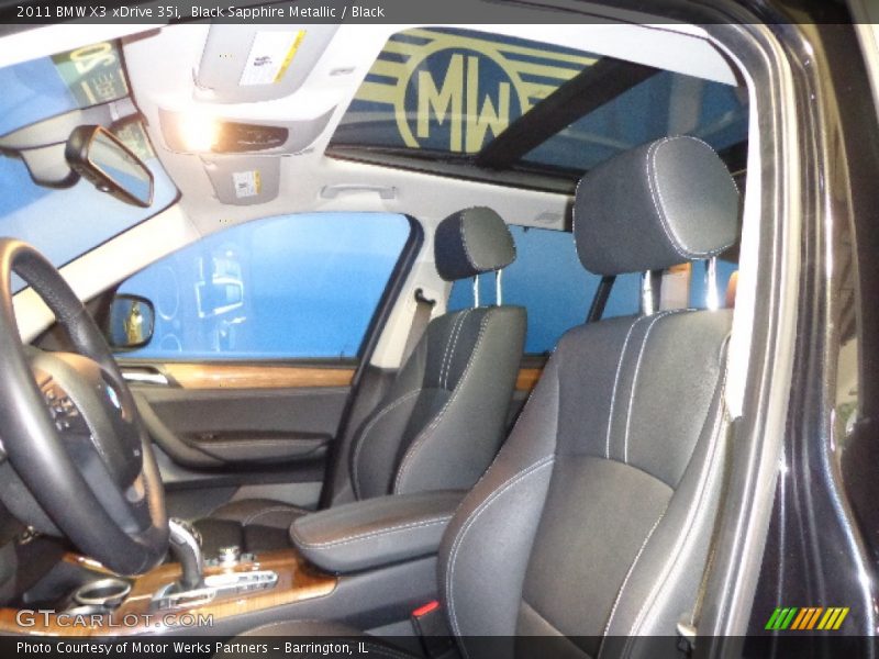Black Sapphire Metallic / Black 2011 BMW X3 xDrive 35i