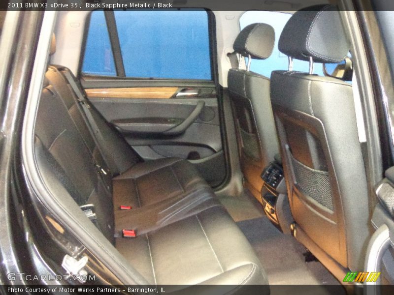 Black Sapphire Metallic / Black 2011 BMW X3 xDrive 35i