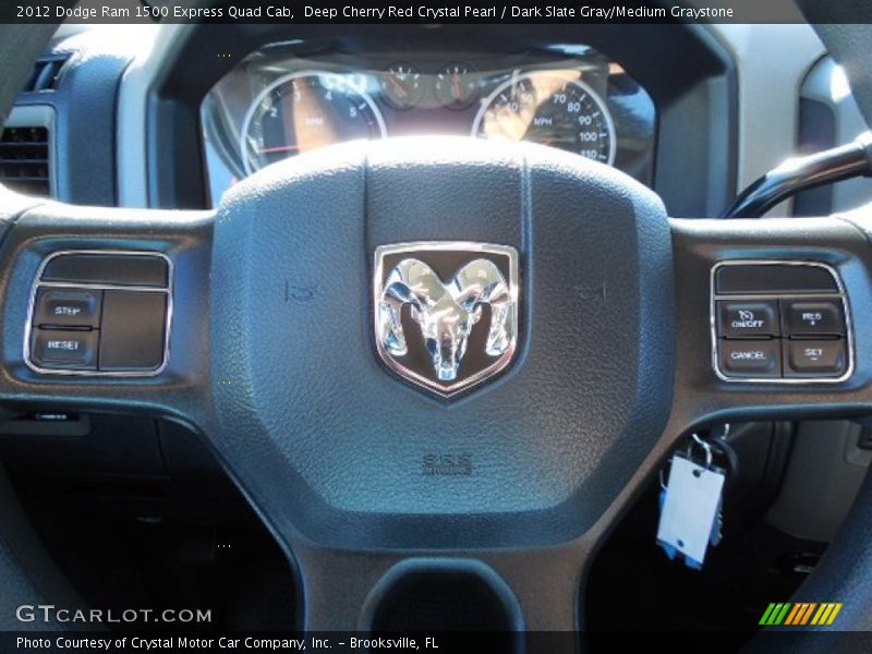 Deep Cherry Red Crystal Pearl / Dark Slate Gray/Medium Graystone 2012 Dodge Ram 1500 Express Quad Cab