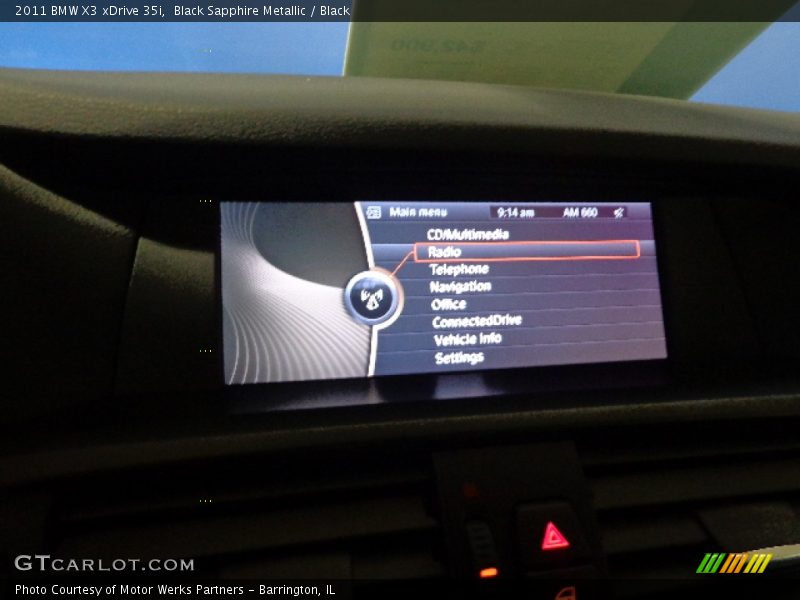 Black Sapphire Metallic / Black 2011 BMW X3 xDrive 35i