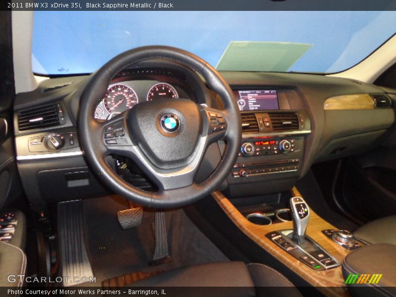 Black Sapphire Metallic / Black 2011 BMW X3 xDrive 35i