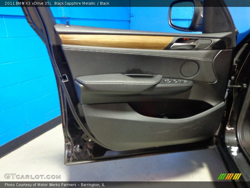 Black Sapphire Metallic / Black 2011 BMW X3 xDrive 35i