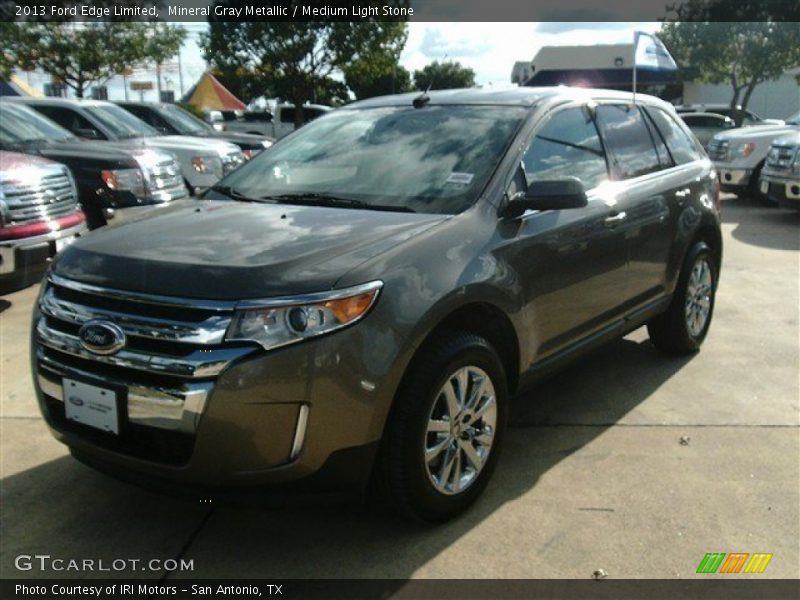 Mineral Gray Metallic / Medium Light Stone 2013 Ford Edge Limited