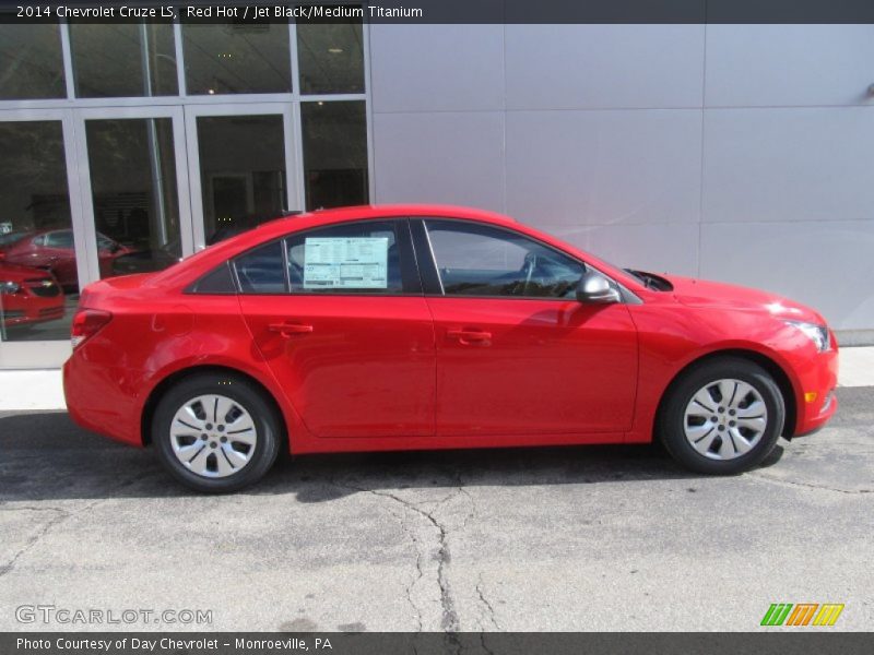 Red Hot / Jet Black/Medium Titanium 2014 Chevrolet Cruze LS