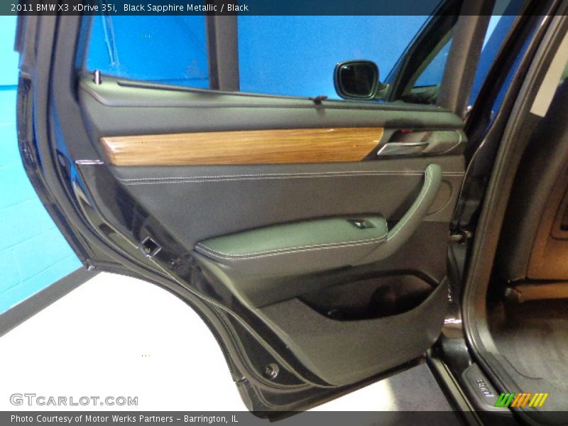 Black Sapphire Metallic / Black 2011 BMW X3 xDrive 35i