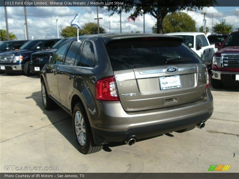 Mineral Gray Metallic / Medium Light Stone 2013 Ford Edge Limited