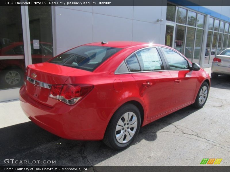 Red Hot / Jet Black/Medium Titanium 2014 Chevrolet Cruze LS