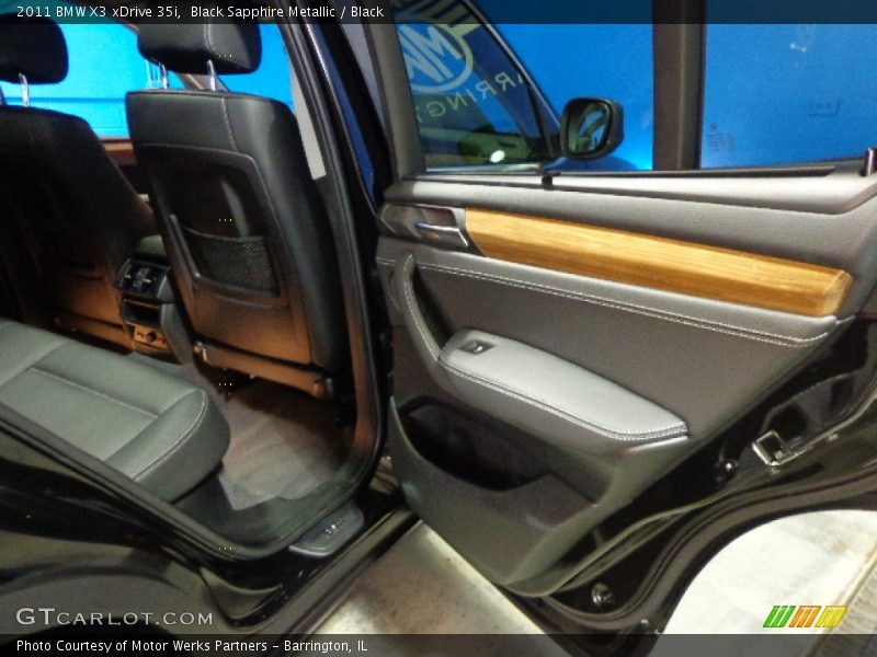Black Sapphire Metallic / Black 2011 BMW X3 xDrive 35i