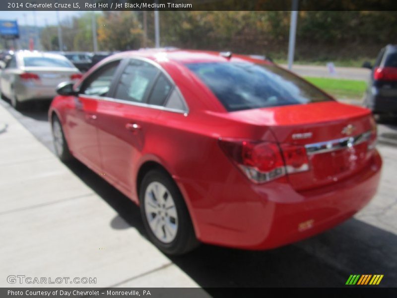 Red Hot / Jet Black/Medium Titanium 2014 Chevrolet Cruze LS