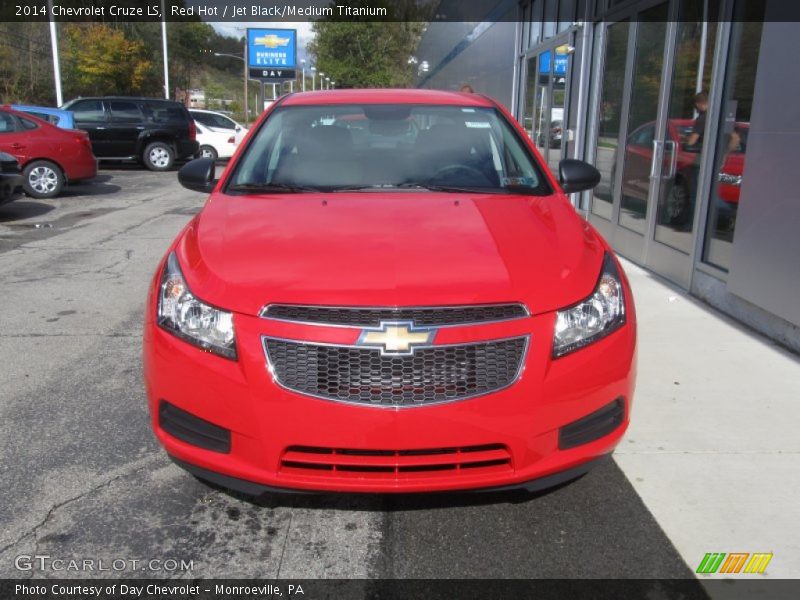 Red Hot / Jet Black/Medium Titanium 2014 Chevrolet Cruze LS