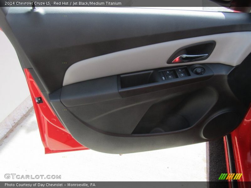 Red Hot / Jet Black/Medium Titanium 2014 Chevrolet Cruze LS