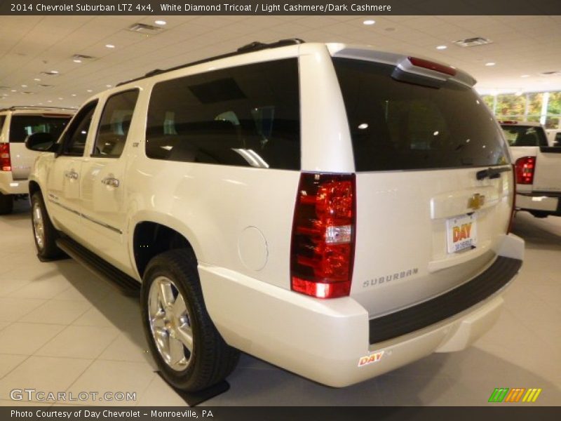 White Diamond Tricoat / Light Cashmere/Dark Cashmere 2014 Chevrolet Suburban LTZ 4x4