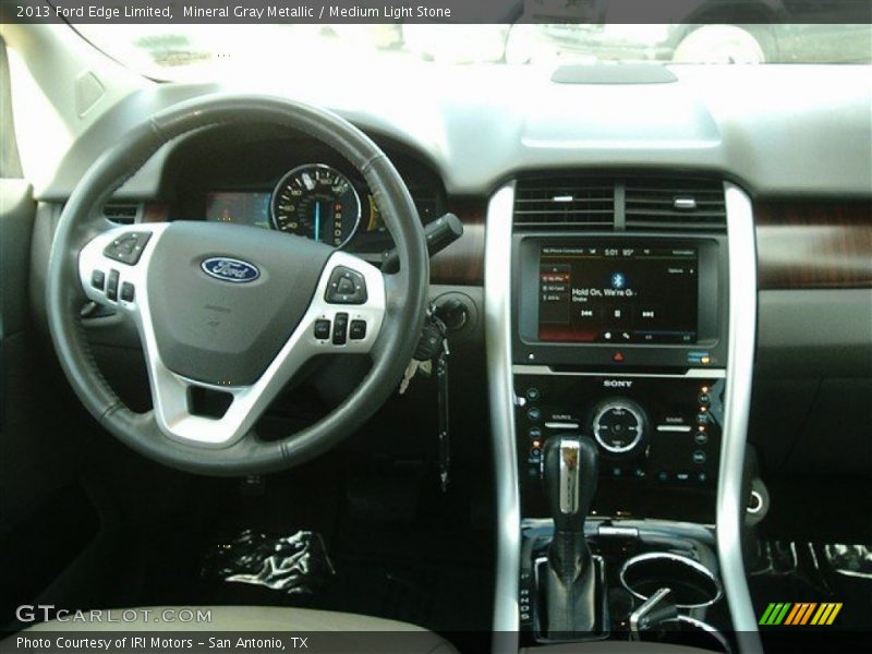 Mineral Gray Metallic / Medium Light Stone 2013 Ford Edge Limited