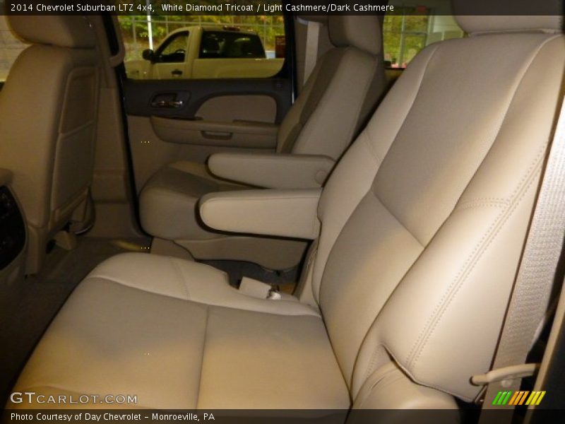 White Diamond Tricoat / Light Cashmere/Dark Cashmere 2014 Chevrolet Suburban LTZ 4x4